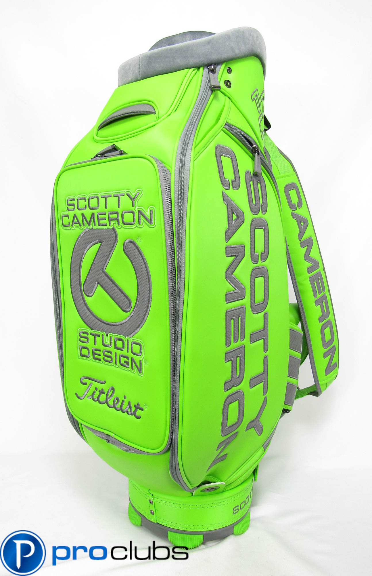 NEW SCOTTY CAMERON '2014 CIRCLE-T LIME GREEN TOUR STAFF BAG